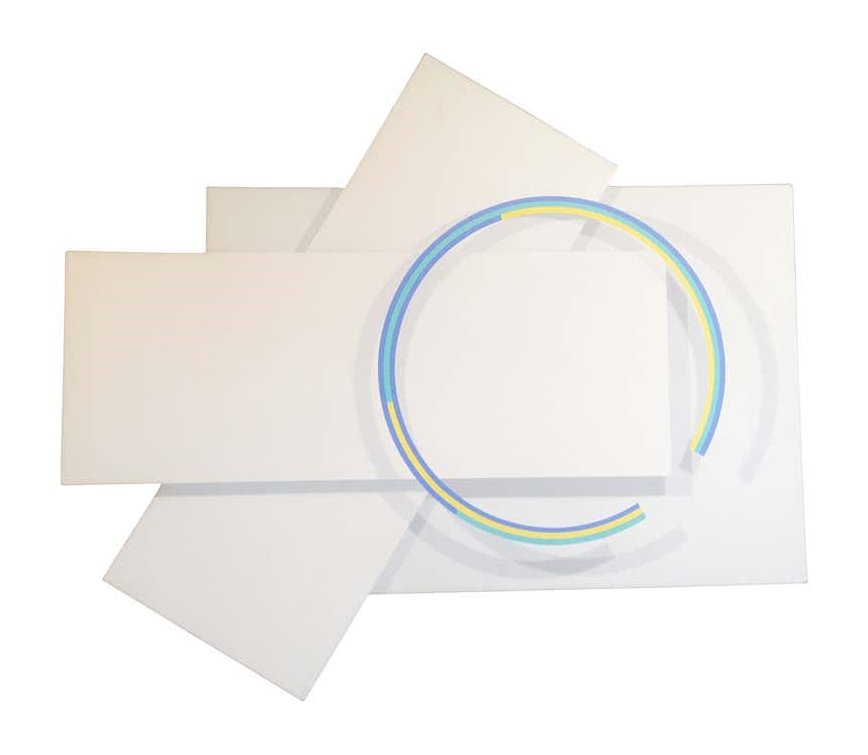 Extra Lrg Acrylic on Canvas by Jack Reilly ,"Tom Thumb": Jack Reilly (American, born 1950) Tom Thumb, 1979 signed and dated, "Jack Reilly 1979" (on the reverse) acrylic on canvas irregular 86" x 98". The piece is in excellent condition.All items are sold "a