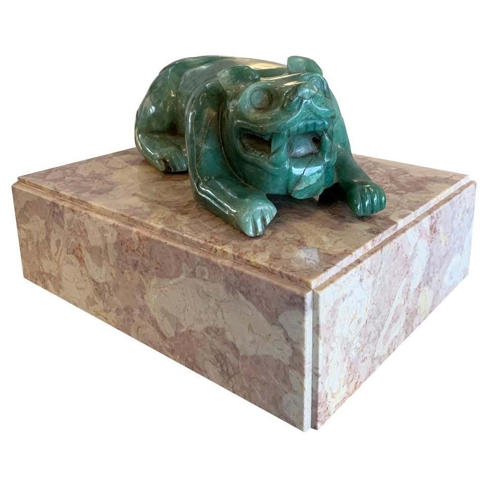 Jade Foo Dog Sculpture (1 of 10)