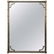 Regency style, Brass Faux Bamboo Wall Mirror