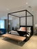 Vintage Style Day Bed in Leather and Metal - 12