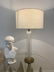 Pair of Lucite and Brass Table Lamps W/ Graduated Base - 4
