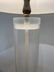 Pair of Lucite and Brass Table Lamps W/ Graduated Base - 9