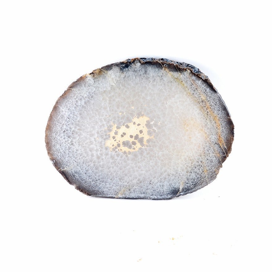 Cross Section Geode Specimen of an Ovoid Quartz (1 of 10)