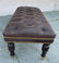 English Style Deep Tufted Bench Upholstered in Leather - 5
