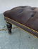 English Style Deep Tufted Bench Upholstered in Leather - 8