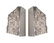 Pair of Italian Camer Glass Wall Sconces by Mazzega