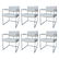 Set of 6 Armchairs by Milo Baughman 4 Thayer Coggin