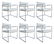 Set of 6 Armchairs by Milo Baughman 4 Thayer Coggin - 2