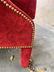 English Style Armchairs with Tufted Backs, Red Velvet - 10