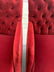 English Style Armchairs with Tufted Backs, Red Velvet - 9