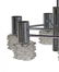 Italian Glass and Chrome Chandeliers - 2