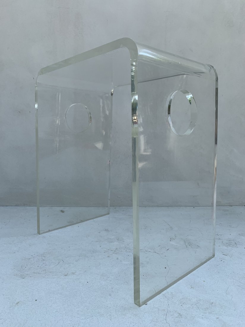 Mid-Century Modern Lucite Side Table (1 of 10)