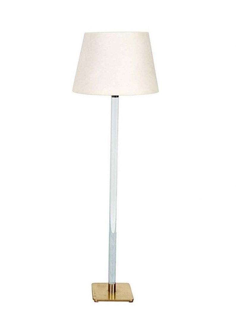 Lucite and Brass Floor Lamp by Hansen of New York (1 of 6)