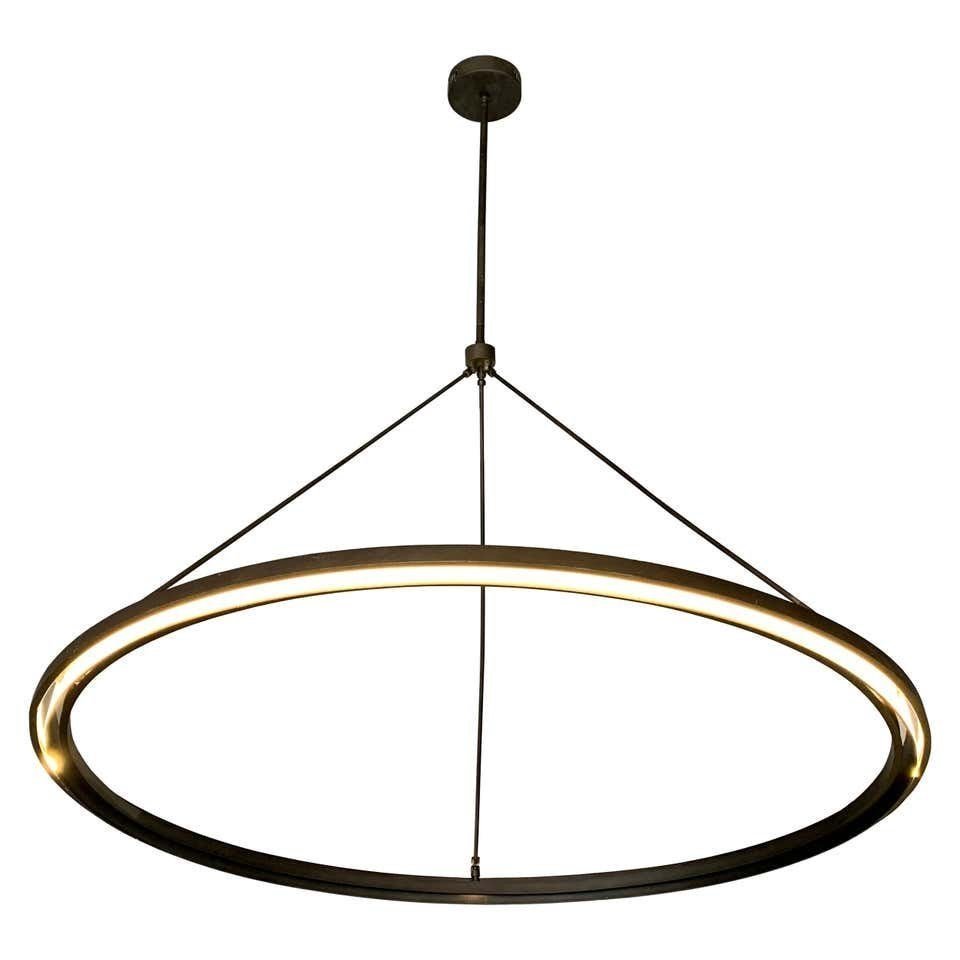 Large Peralta Round Chandelier by Jon Sarriugarte (1 of 10)