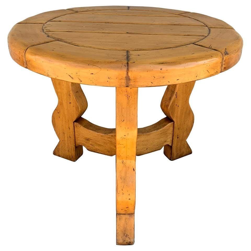 Mission Style Round Table by Ellis Woods Signed & Dated (1 of 10)