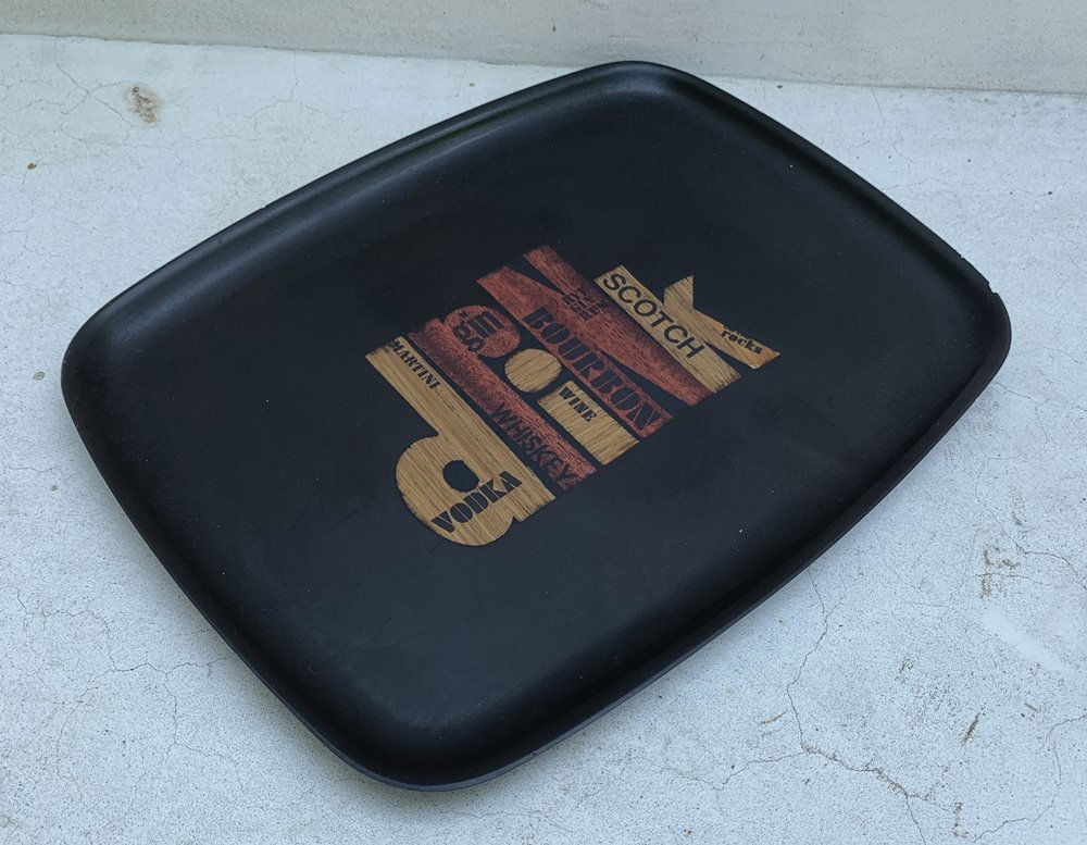 VINTAGE COUROC "DRINK" TRAY (1 of 7)