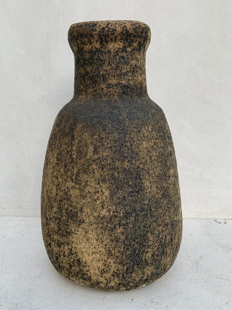 Stunning Molten Lava Vase Made in Holland: Beautiful lava vase made in Holland and Markes PS NF HOLLAND 201.Very thick and heavy. Measurements: 14 inches high 8.50 inches wide 8 inches deep. Spout 4.50 inches wide x 3.75 inches deep. All items