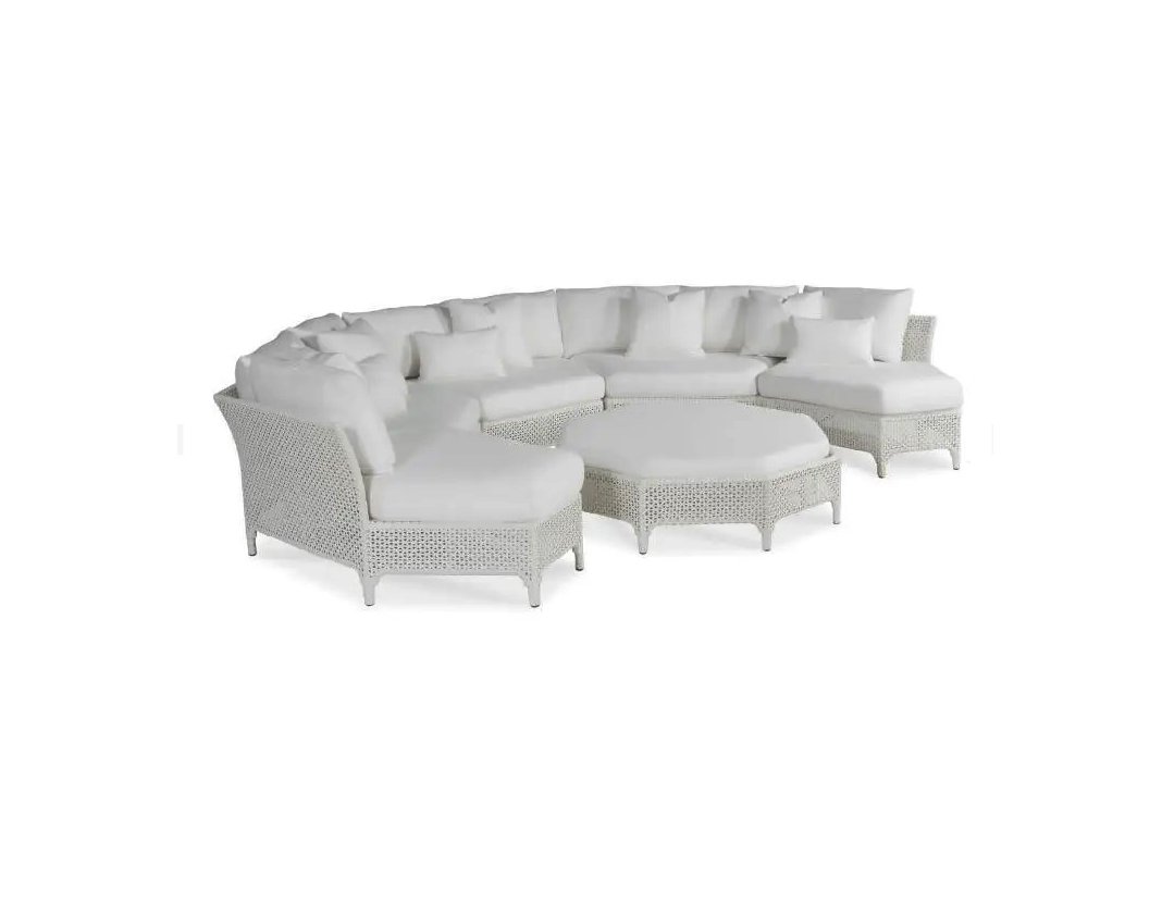 Outdoor Sectional Sofa by Century Furniture: Beautiful outdoor sofa designed and manufactured by Century Furniture and part of the Tangier collection.The set does not include the ottoman only the 3 pieces that create the sofa.The piece does not 