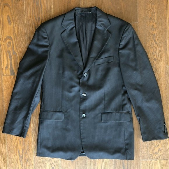 Pronto Uomo Men's Blazer/Jacket Made in Italy: The jacket/coat is in great condition, free of stains, rips, holes, from a pet and smoke free home, made out of supper 100's cotton by Pronto Uomo in Italy. Measurements 33 length x 18 shoulder to sho