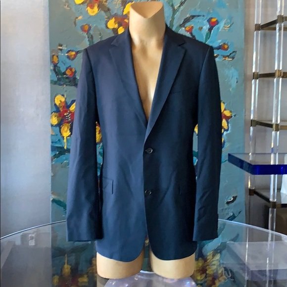Hugo Boss Blazer/Jacket -Pasolini Movie- 42L: Beautiful blazer jacket designed and manufactured in Slovenia by Hugo Boss Black label and part of the Pasolini Movie collection, size 42L in very good condition with little wear but free of rips or h