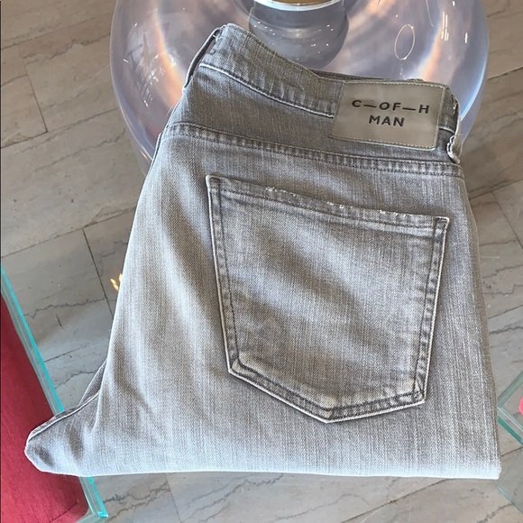 Citizens of Humanity GAGE Jeans 33x31.5 USA Made: Nice pair of men’s jeans designed and manufactured in Los Angeles California by Citizens of Humanity and designed by Jerome Dahan and part of the GAGE collection. The jeans are light gray color, the