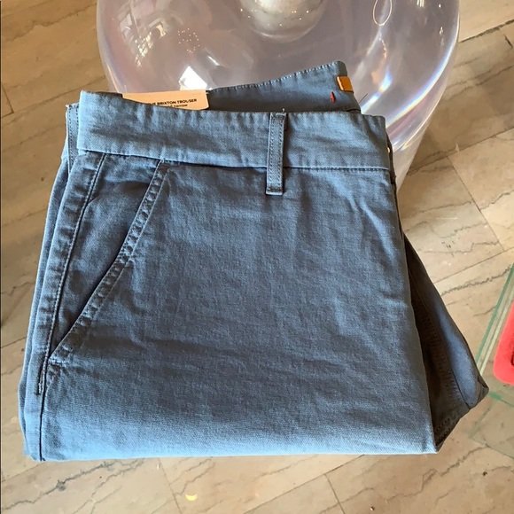 Joe’s Trousers designed in Los Angeles sz36x28 NWT: Beautiful pair of men’s trousers/pants designed in Los Angeles by Joe’s Jeans and part of THE BRIXTON collection, the color is Aero Blue and the size is 36 (19” across waist) 28” inseam x 12��