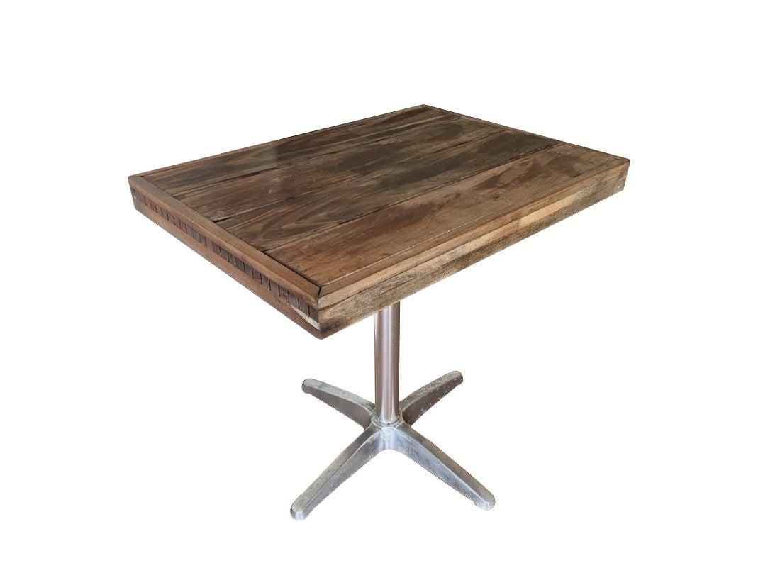 Rectangular Patio Table In Teak & PE Wood & Aluminum (1 of 9)