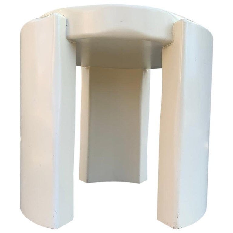 Chunky round Side Table in the style of Karl Springer (1 of 13)