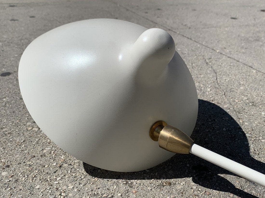 Metal Wall Sconce In the style of Serge Mouille (1 of 9)