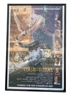 CLASH OF THE TITANS (1981) US original issue 1 Sheet ***Harry