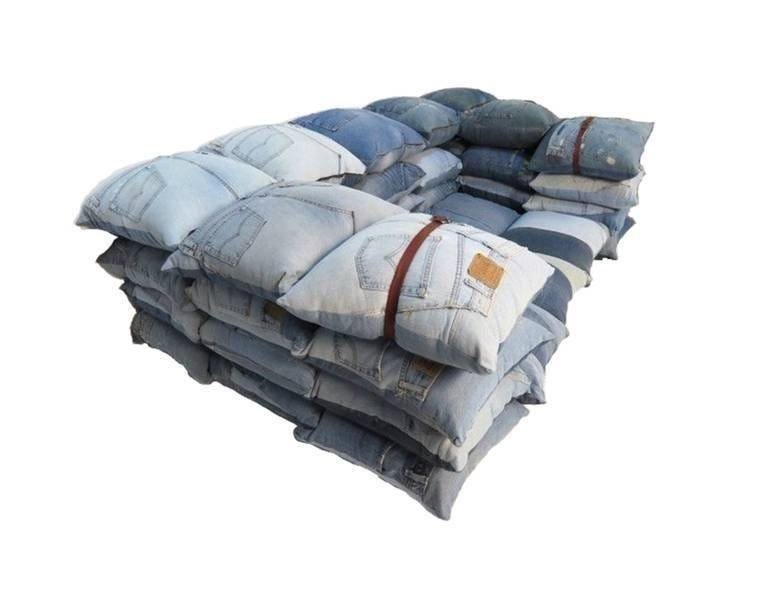 LEVI'S JEANS TWO-SEATER SOFA (1 of 2)