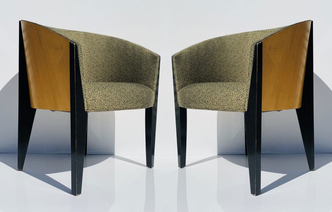 2 Club Chairs With Molded Wooden Backs by Bernhardt (1 of 20)