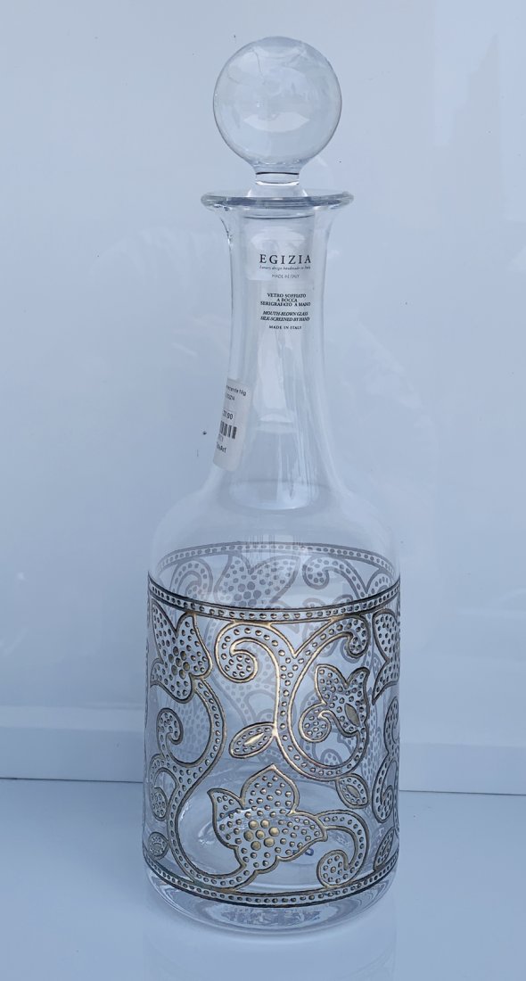 Italian Glass Decanter by Sottsass Associati-Egizia, (1 of 6)