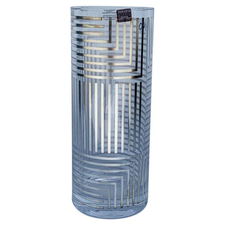 Italian Glass Vase by Sottsass Associati for Egizia, (1 of 11)