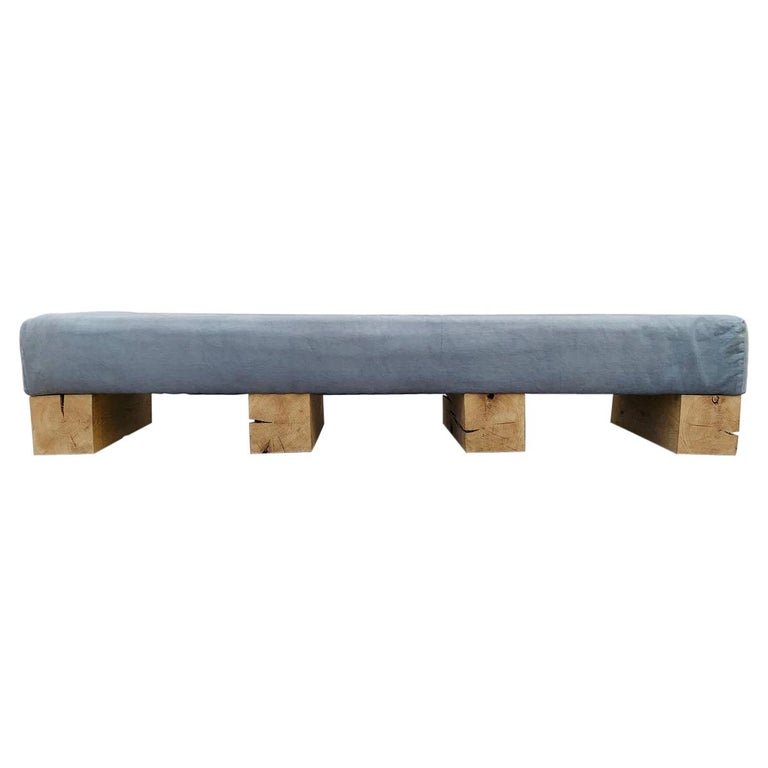 Long Custom Bench With Solid Wood Bases (1 of 15)