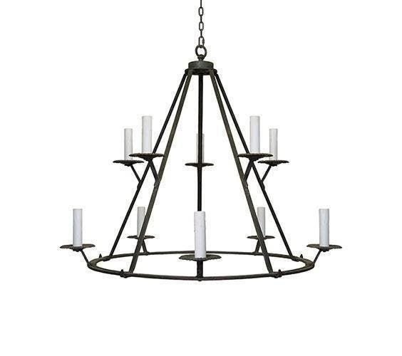 Extra Large Wrought Iron Chandelier (1 of 3)