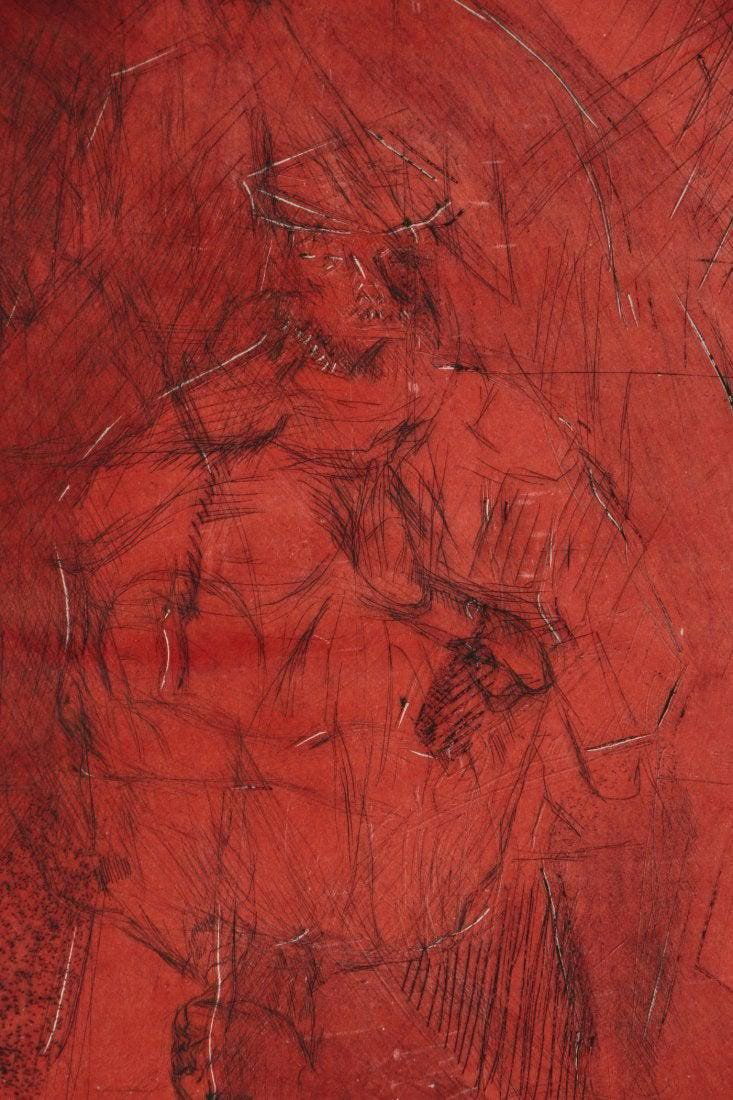 Oscar Murillo Figural Drawing Of 2 Males (1 of 12)