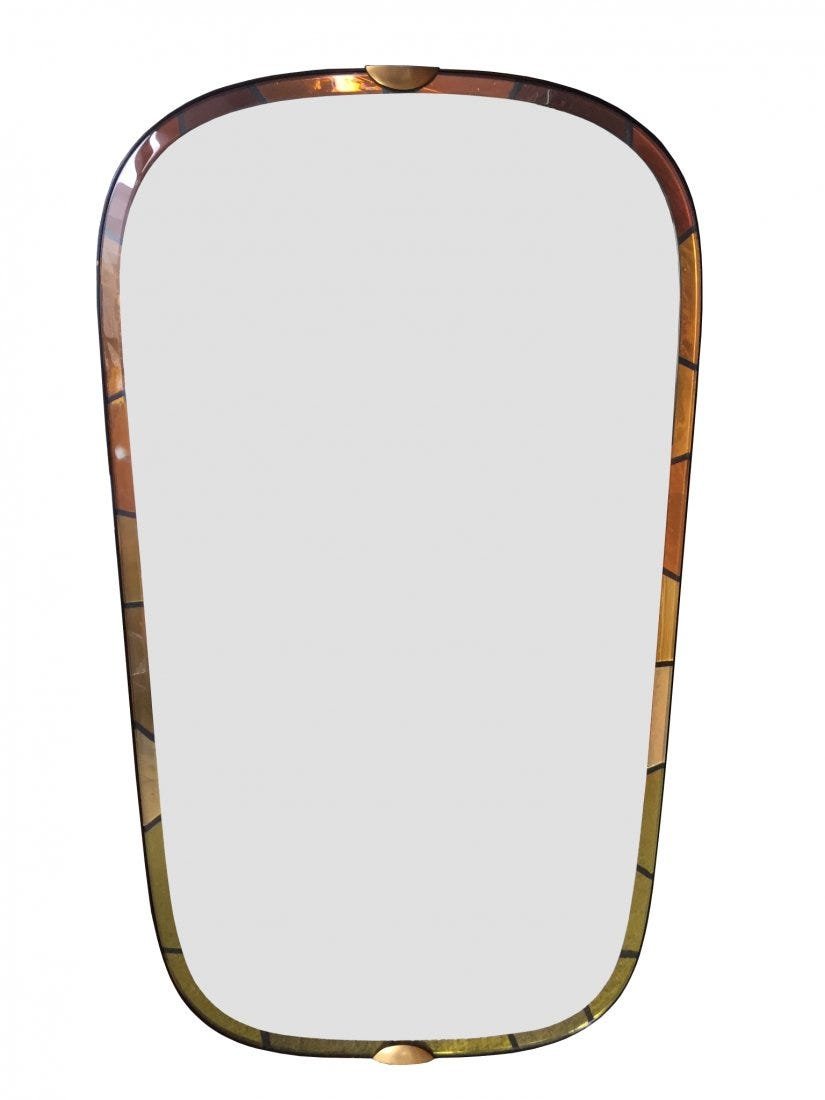 Beautiful Mirror With Copper Finish 44x25 (1 of 6)