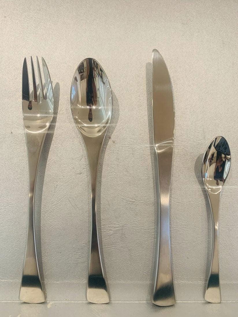 Stainless Steel Flatware Set for 6 by Sola Switzerland (1 of 8)