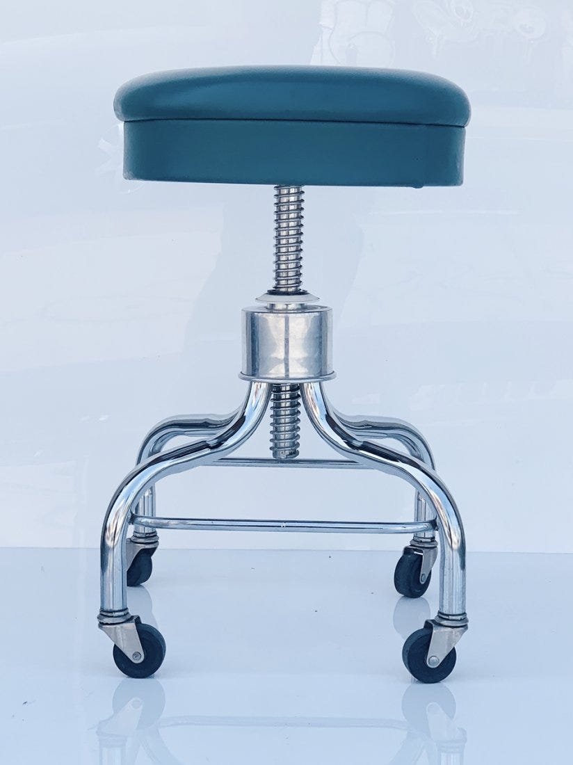 Swivel & Height Adjustable Stool w/ Casters (1 of 12)
