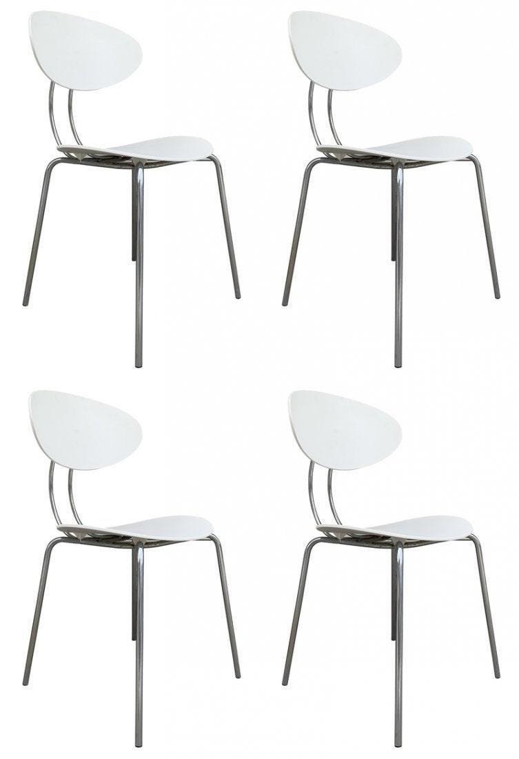 Set of 4 Chairs By Sintesi Model Elyt, Made in Italy (1 of 12)