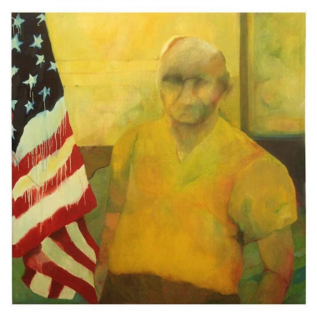 "The Patriot" Oil on Canvas by Nancy Mozur, ca. 1968 (1 of 5)