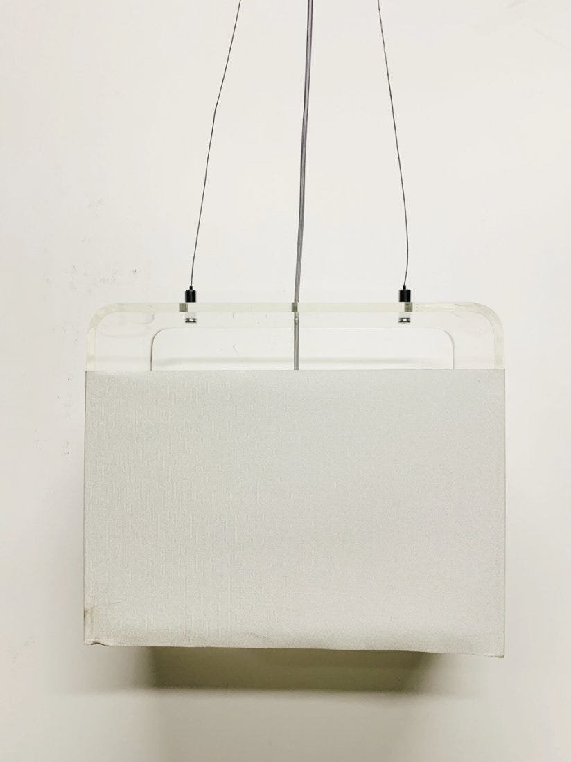 Lucite Chandelier with Chrome Fittings (1 of 10)