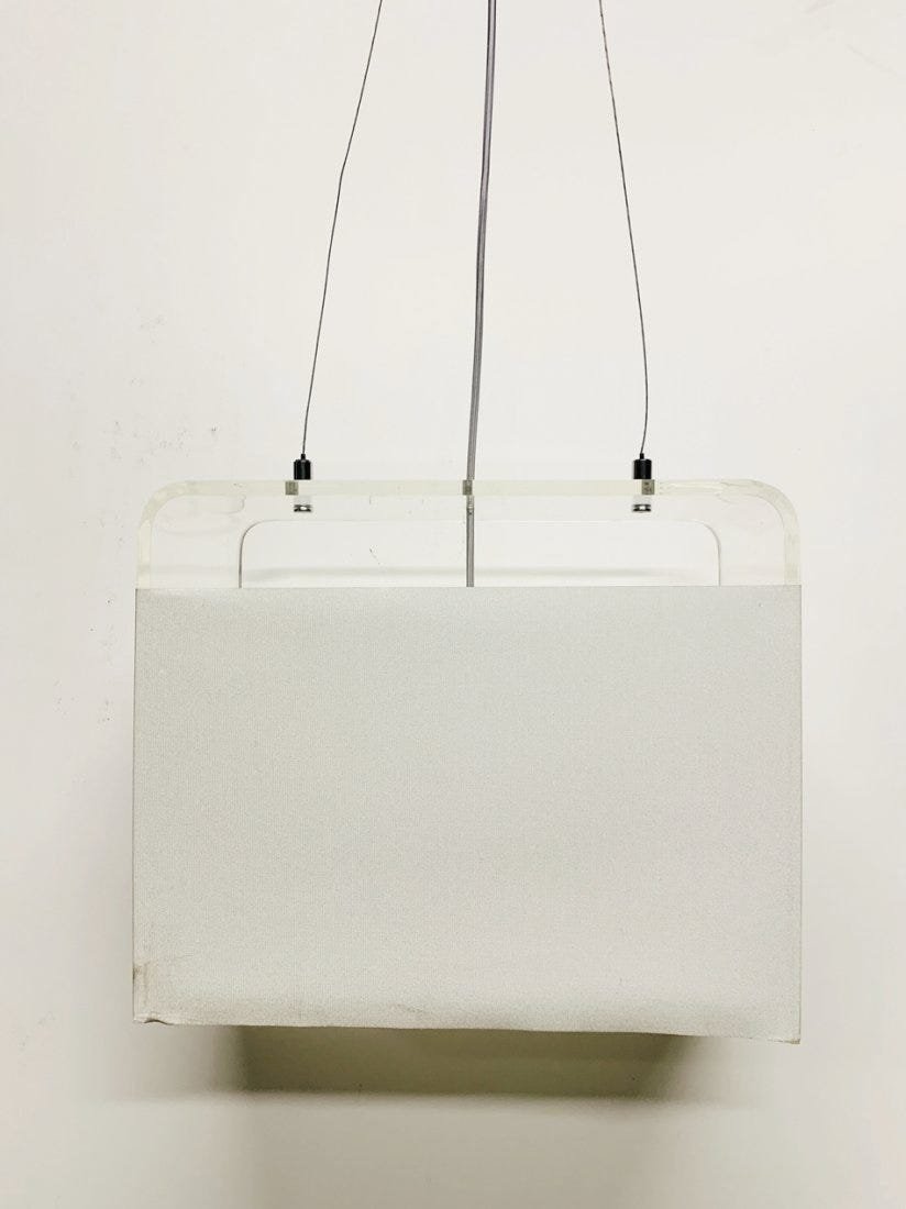 Lucite Chandelier with Chrome Fittings (1 of 10)