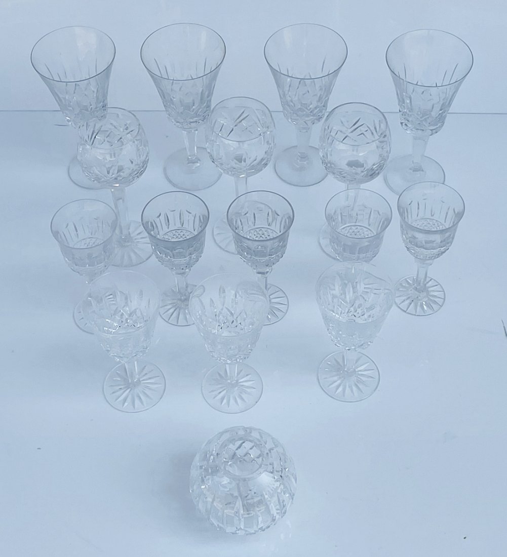 16 Piece Crystal Glasses Including Waterford Lismore (1 of 20)