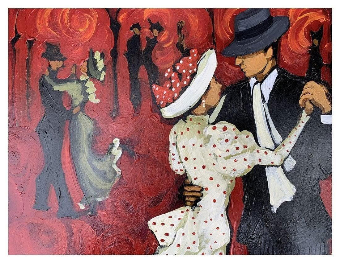 Oil on Board Titled Tango Del 100 by Marcela Ditomaso (1 of 8)