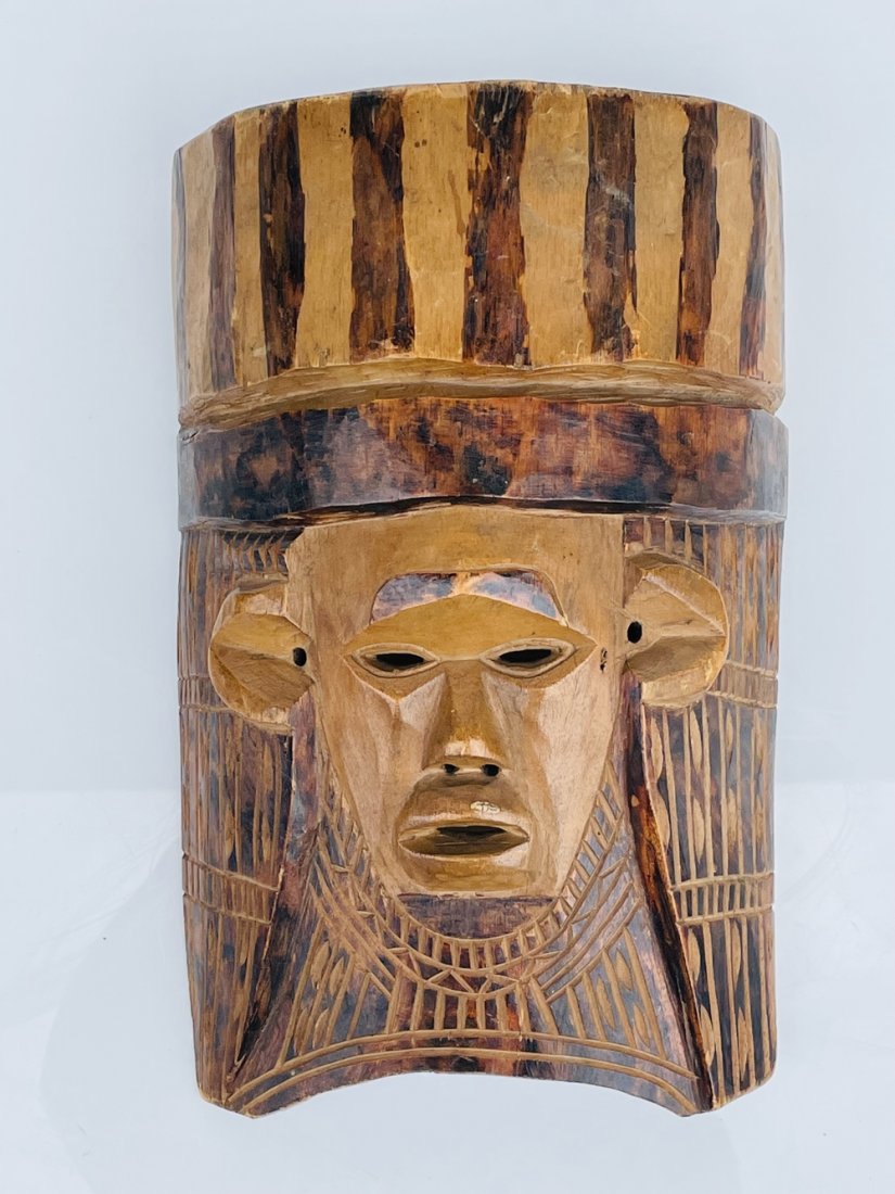 Hand Carved African mask (1 of 7)