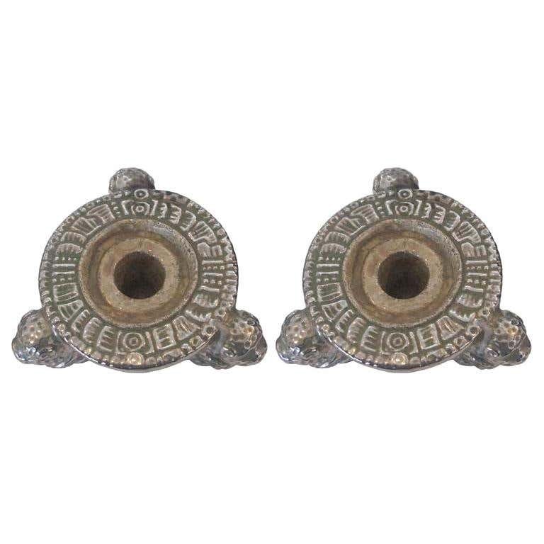 Mayan Motif Candleholders by Victor Steendahl (1 of 4)