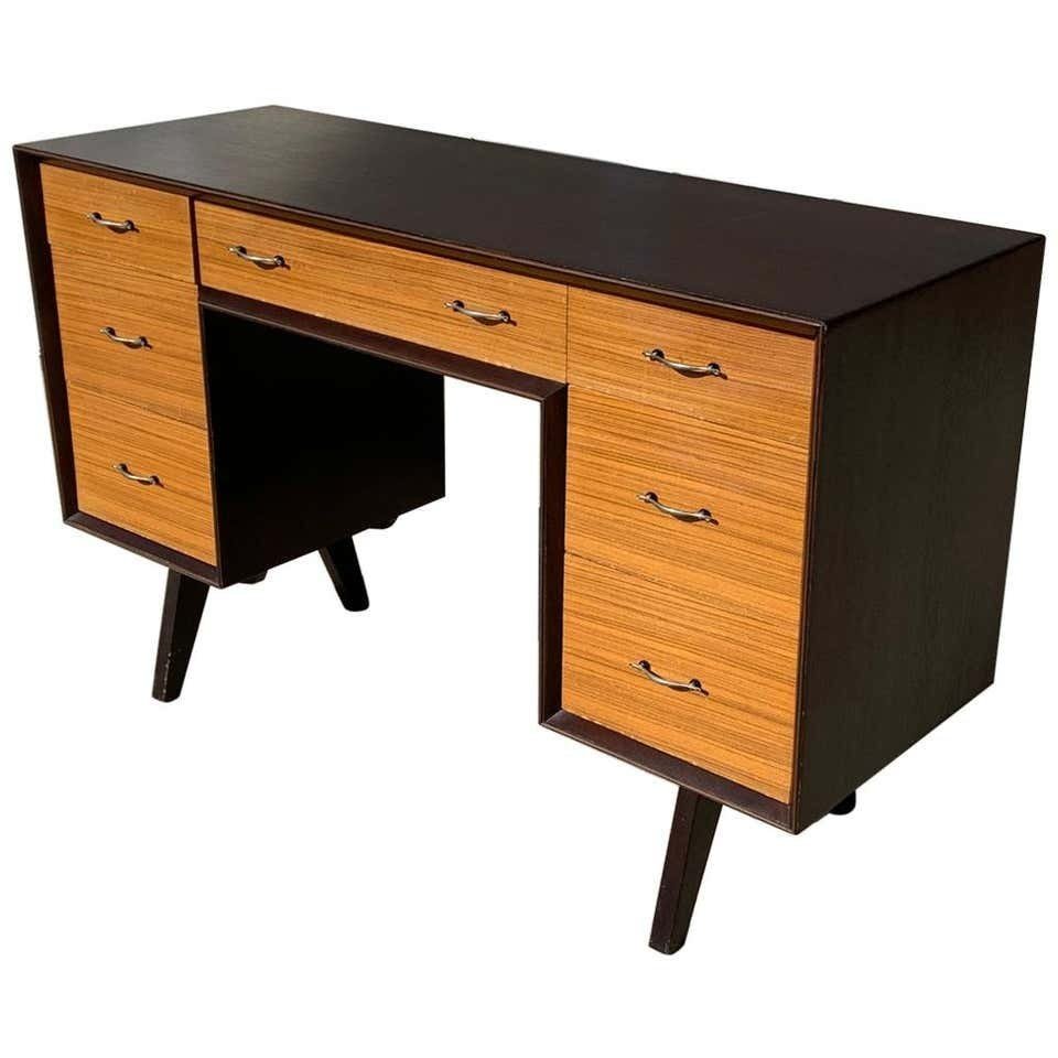 Mid-Century Modern Desk with 7 Drawers (1 of 17)