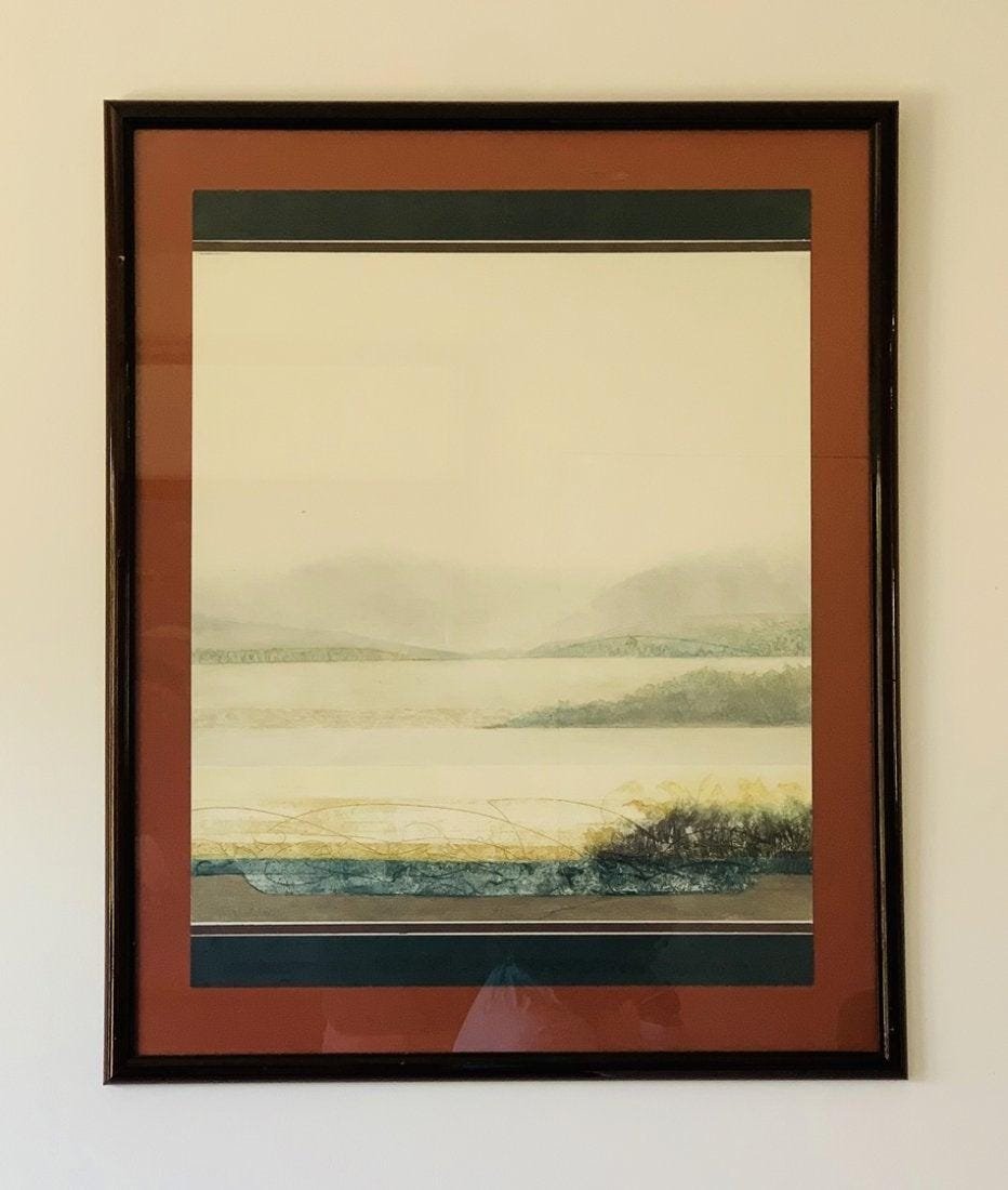 -MARSHLAND- Etching on Zinc by Renata Zerner, Signed AP: MARSHLAND Etching on Zinc print By German artist Renata Zerner.Limited Edition Print : Etching on Zinc Measurements: 30.5 inches wide x 37.5 inches high Visible art: 24 inches wide x 30.5 inches high 
